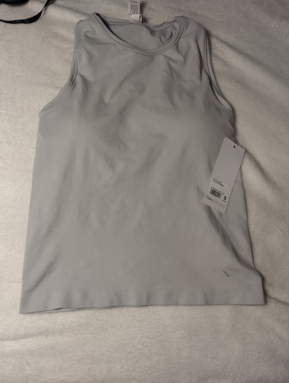 Yogalicious Light Gray Sleeveless Crew Tank